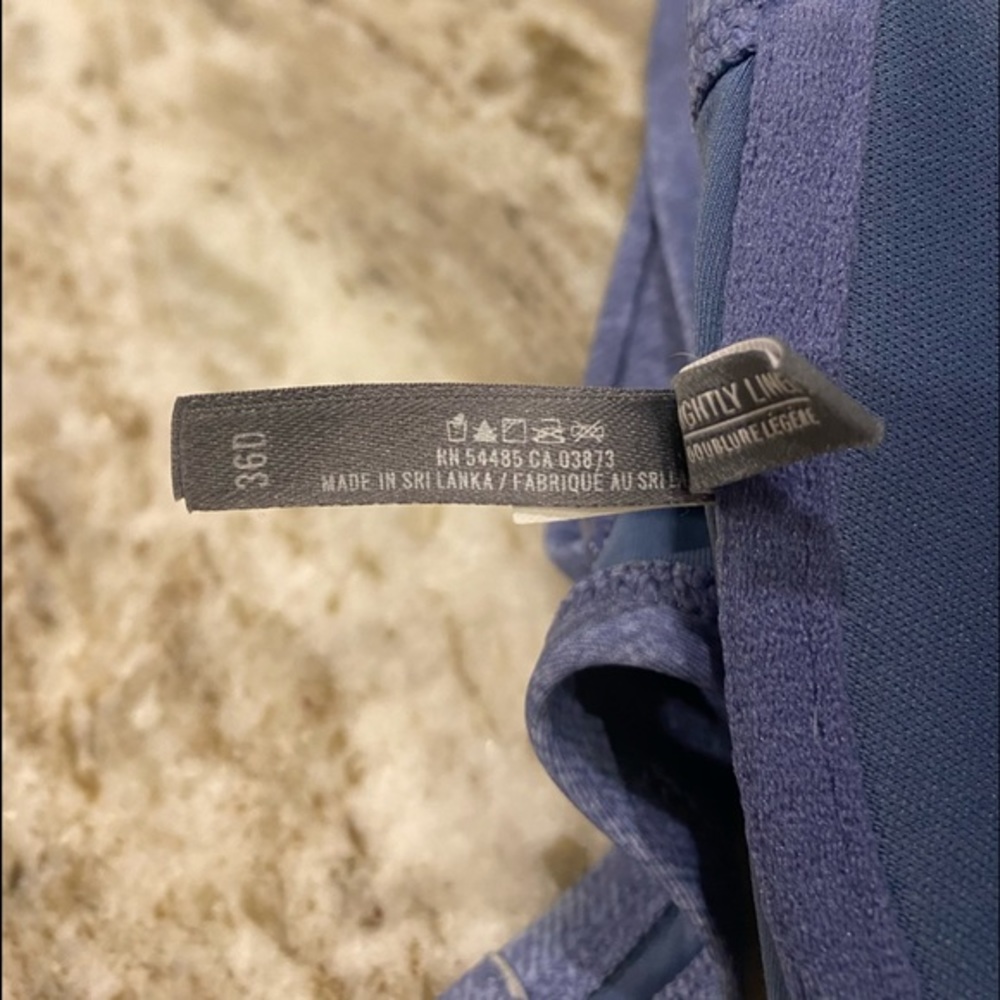 American Eagle Padded Blue Jean Wide Strap Bikini Top - Picture 3 of 3